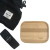 YUMMII YUMMII Bambus låg med elastik- str. medium L 16,7 x B 12,8 x H 1 cm - Bambus/elastik