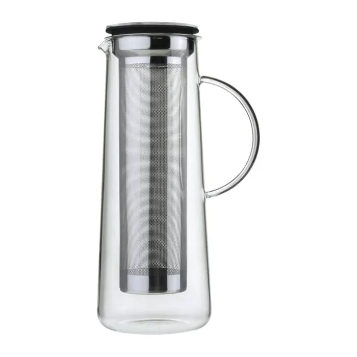 Zassenhaus Aroma Kaffebrygger 1 liter - Borosilikatglas/rustfrit stål/silikone - Blank