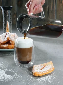 Zassenhaus Aroma Kaffebrygger 1 liter - Borosilikatglas/rustfrit stål/silikone - Blank