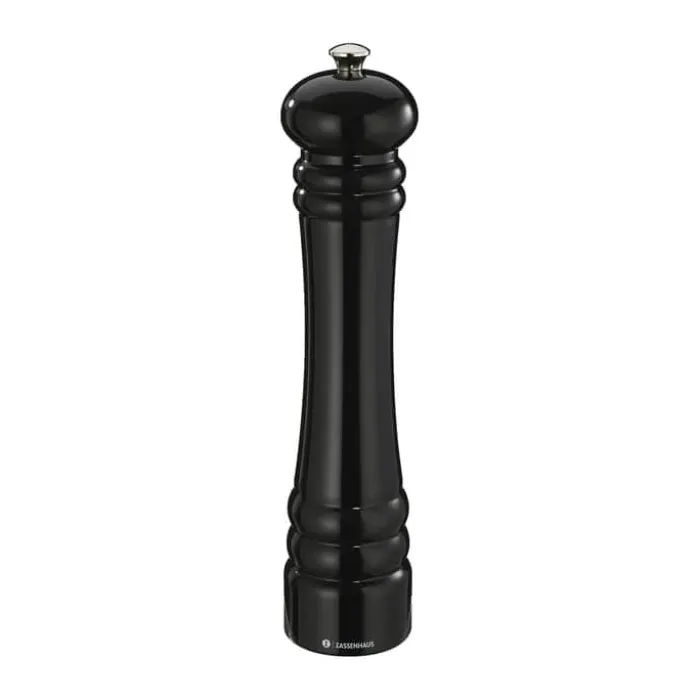 Zassenhaus Berlin Peberkværn H 30 cm - Bøgetræ - Blank Sort