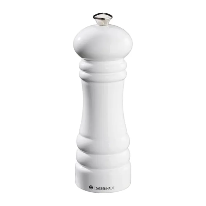 Zassenhaus Berlin Saltkværn H 18 cm - Bøgetræ - Blank Hvid