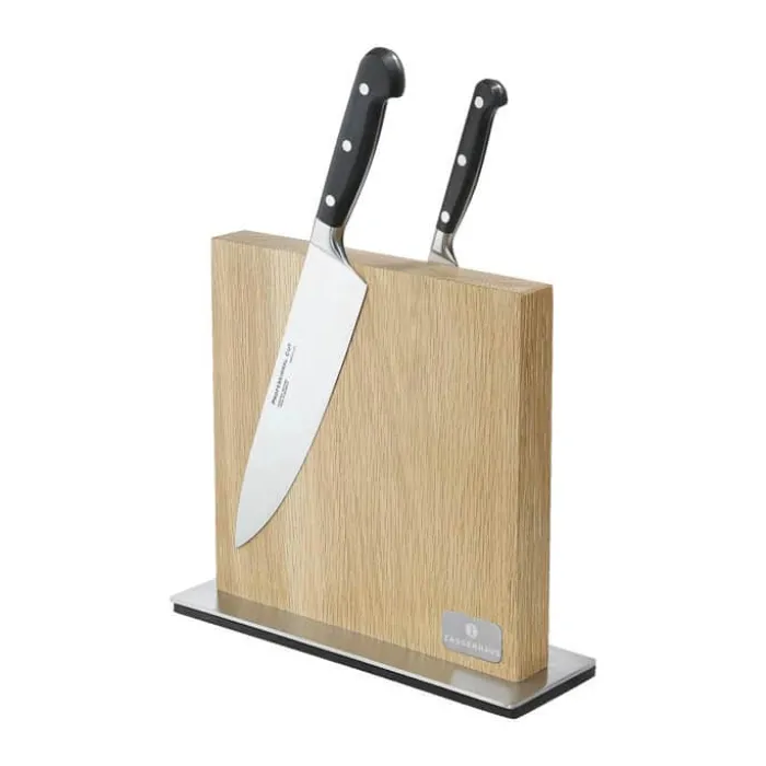 Zassenhaus Knivblok H 28 x B 9 x L 25,5 cm - Egetræ - Natur