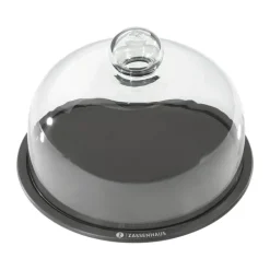 Zassenhaus Osteklokke Ø 23 cm - Papir komposit/glas - Sort/klar