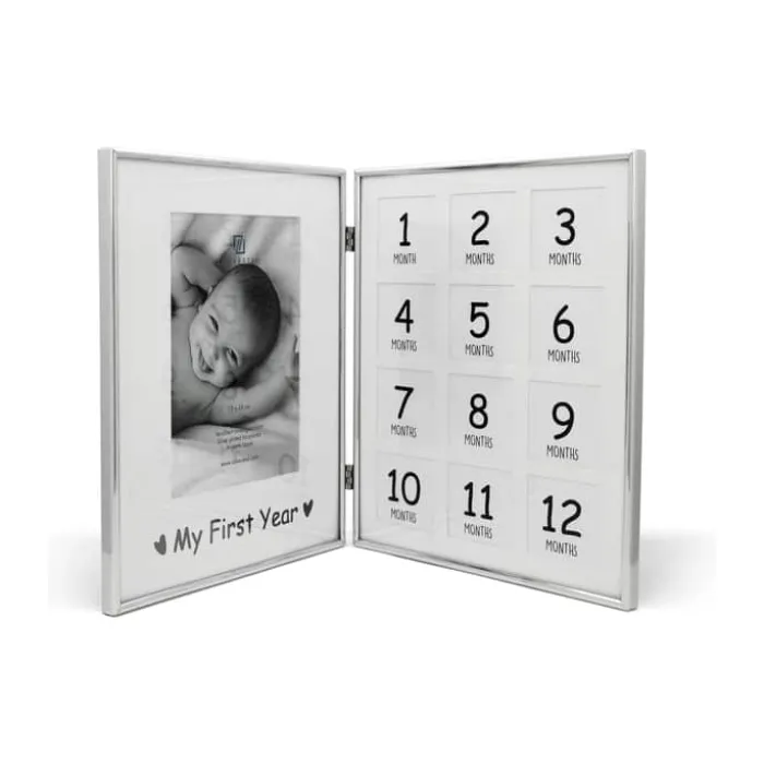 Zilverstad Fotoramme - Første år H 26 x B 20,7 x L 17,2 cm - Rustfrit stål - Sølvbelagt