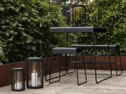 Zone A-Café Bord H 72 x B 58 x L 75 cm - Stål - Black