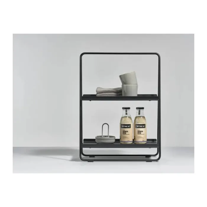 Zone A-Table Reol H 58 x B 23 x L 43 cm - Metal/jern - Sort