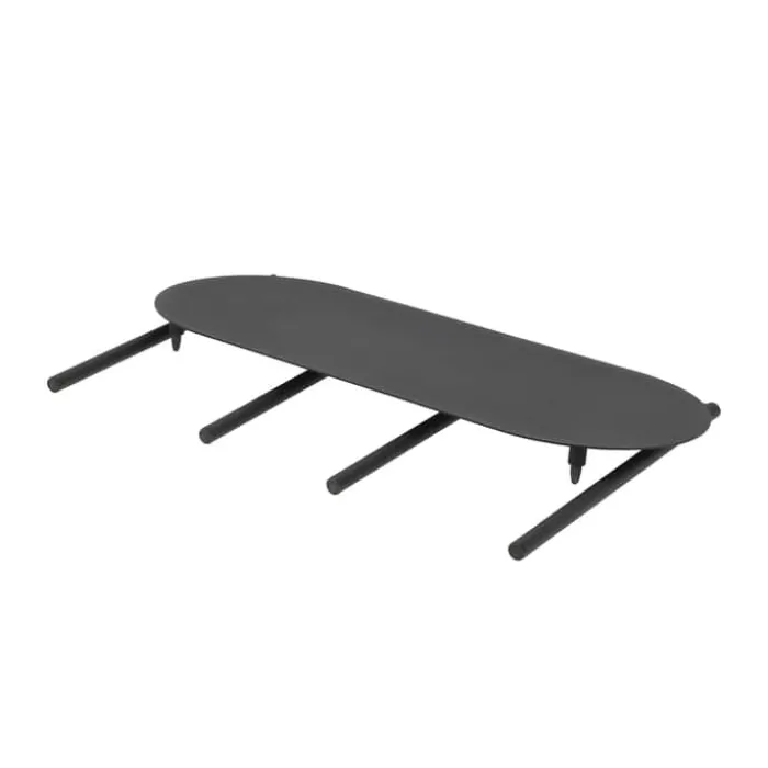 Zone Disc Bænk H 45 x B 33 x L 80 cm - Stål - Black
