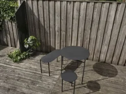 Zone Disc Bænk H 45 x B 33 x L 80 cm - Stål - Black