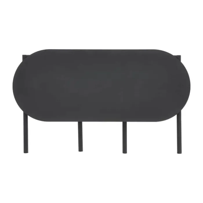 Zone Disc Bænk H 45 x B 33 x L 80 cm - Stål - Black