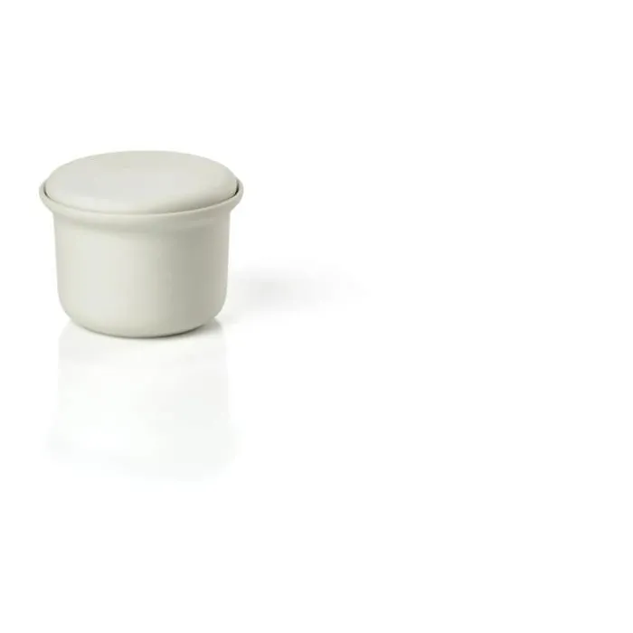 Zone Inu Krukke m. låg H 6,5 x Ø 9 cm - Stentøj - Offwhite