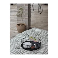 Zone Inu Kurv Ø 38 x H 18 cm - Stål - Sort