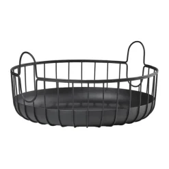 Zone Inu Kurv Ø 38 x H 18 cm - Stål - Sort