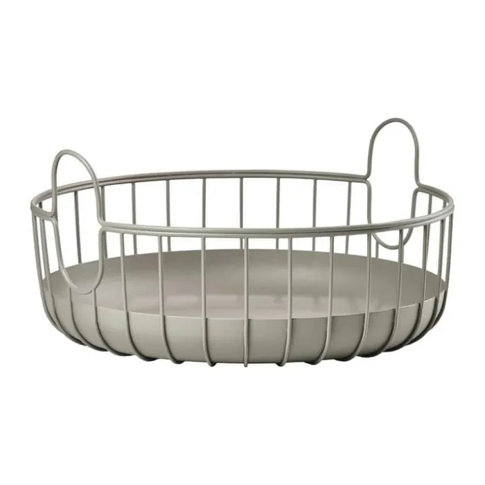 Zone Inu Kurv Ø 38 x H 18 cm - Stål - Taupe