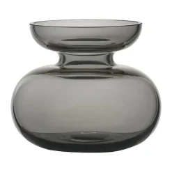 Zone Inu Vase H 9 cm - Glas - Smoked Grey