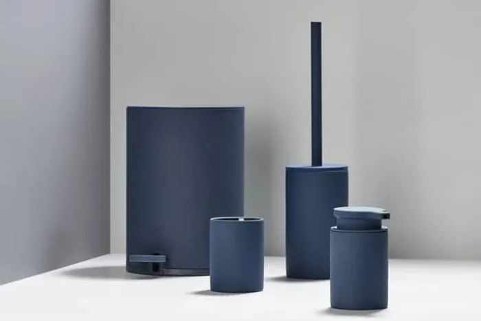 Zone Karma Tandbørstekrus H 10 cm - Stentøj m. softtouch - Royal blue