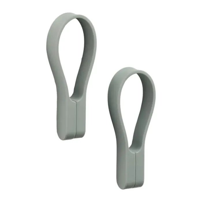 Zone Loop Håndklædestrop - 2 stk. H 7,8 x B 5,5 cm - Silikone/magnet - Matcha green