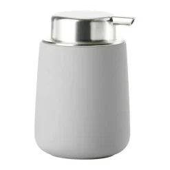 Zone Nova Sæbedispenser H 11,5 cm/0,25 liter - Porcelæn/softtouch - Soft Grey