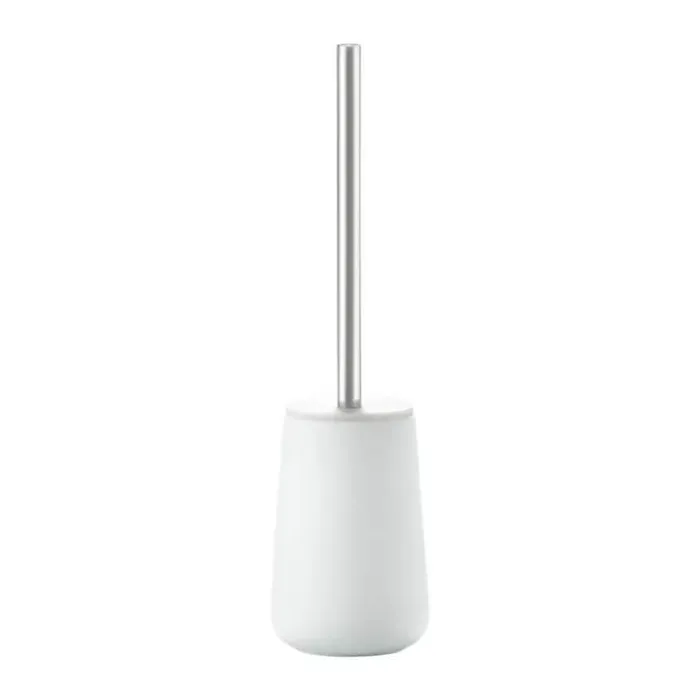 Zone Nova Toiletbørste H 30,5 cm - Stål/softtouch - Hvid