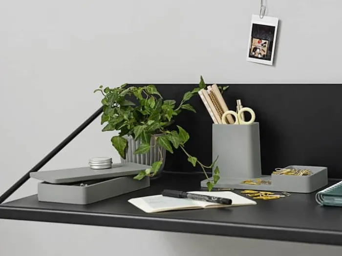 Zone Penneholder H 10,5 x B 10 x L 20 cm - Cement - Pebble grey