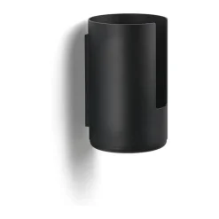 Zone Rim Toiletpapiropbevaring til væg H 21,8 cm - Aluminium - Sort