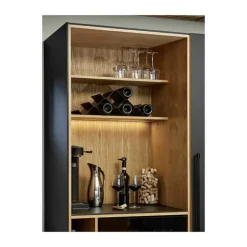 Zone Rocks Vinreol H 17 x B 20 x L 51,3 cm - Metal - Sort