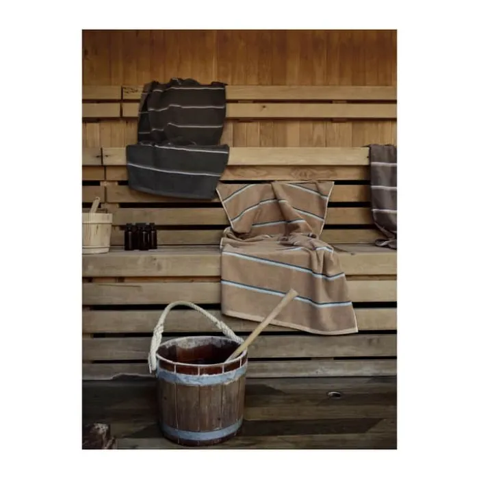 Zone Sauna Håndklæde B 70 x L 140 cm - Bomuld - Brun