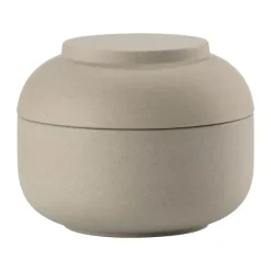 Zone Sensu Krukke med låg H 9 x B 6,5 cm - Stentøj - Taupe