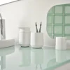Zone Time Bordspejl H 26,5 x B 6 x L 20 cm - Beton/glas - Hvid