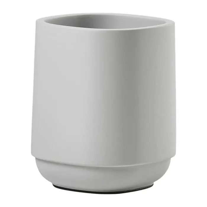 Zone Time Tandbørstekrus H 9,8 cm - Beton/ABS plastik - Soft Grey