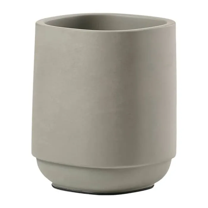 Zone Time Tandbørstekrus H 9,8 cm - Beton/ABS plastik - Concrete Grey
