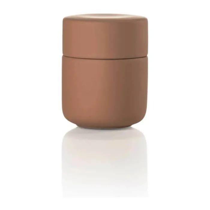 Zone Ume Krukke m. låg Ø 8,3 x H 10,3 cm - Stentøj - Terracotta