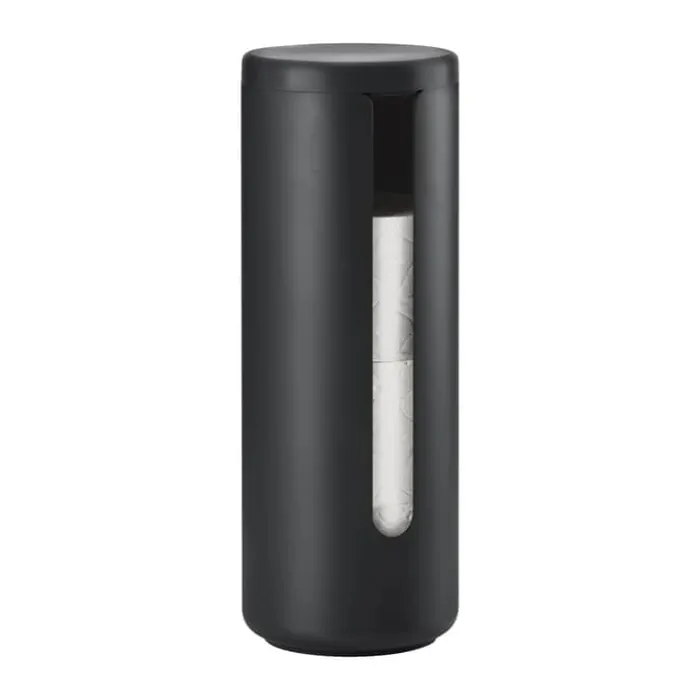 Zone Ume Toiletpapiropbevaring Ø 15 x H 40,5 cm - Aluminium - Sort