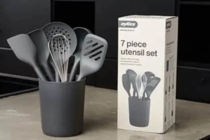 Zyliss Redskabssæt - 7 dele Plastik/rustfrit stål/silikone - Beluga grey